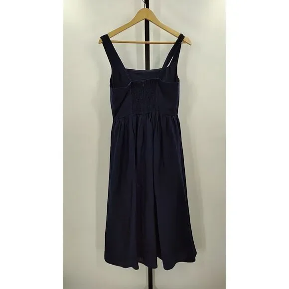 Quince Navy Blue Midi Dress - Picture 3 of 3